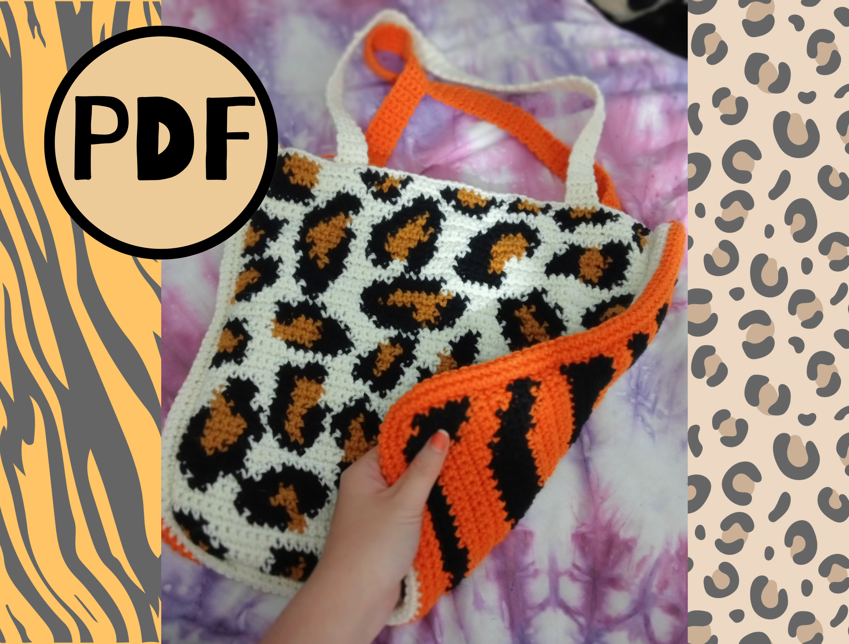 バッグ Anchor Inc. Graph Paper Pattern Tote ✰ crochet star tote bag tutorial | free grid chart pattern