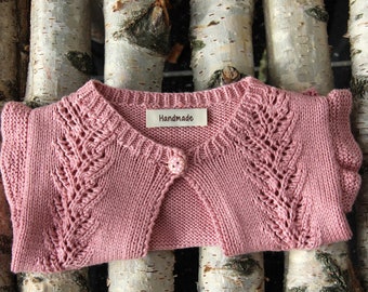 Crochet Shrug Pattern: Baby to Girls Cardigan Bolero (PDF)