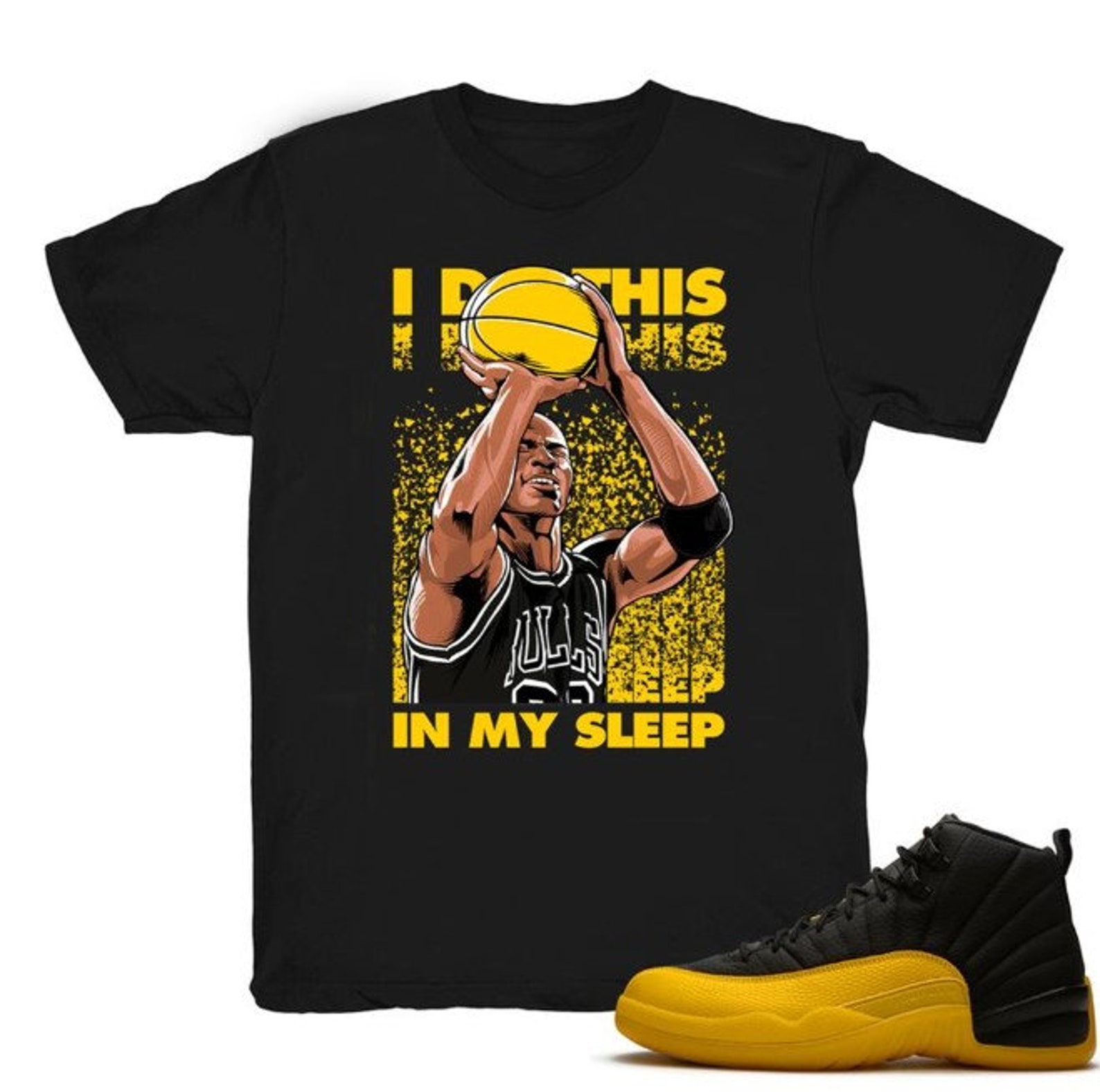 dark charcoal university gold shirt