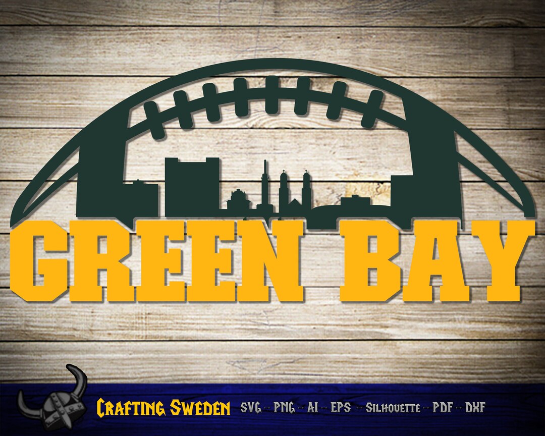 Green Bay Football City Skyline for Cutting SVG AI PNG Etsy