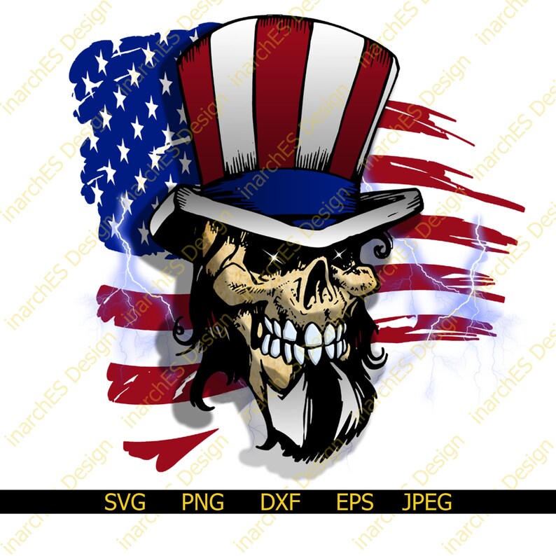 Free Free American Skull Svg 82 SVG PNG EPS DXF File