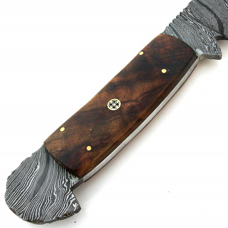 Damascus steel Chef knife For Kitchen Use with leather ...