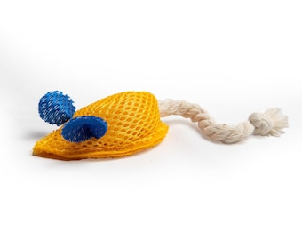 Catnip Mouse Toy: Handmade Kitten Kicker with Foam Filling
