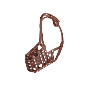 Doberman Muzzle, Collie Muzzle, Dog Muzzle Basket, Dog Muzzle Leather, Strong Dog Muzzle for Doberman and Collie, Dog Muzzle for Large Dog