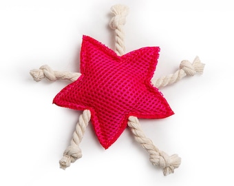 Organic Catnip Starfish Toy: Rope Tassels, Soft Sea Star