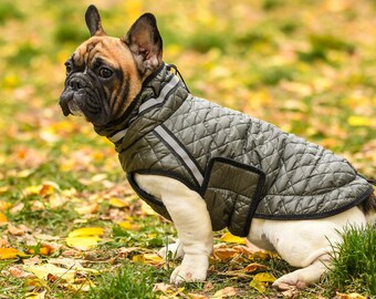 Chaqueta cálida y aislante para perros, elegante chaqueta acolchada para perros, fácil y rápida de poner, resistente al agua y al viento.