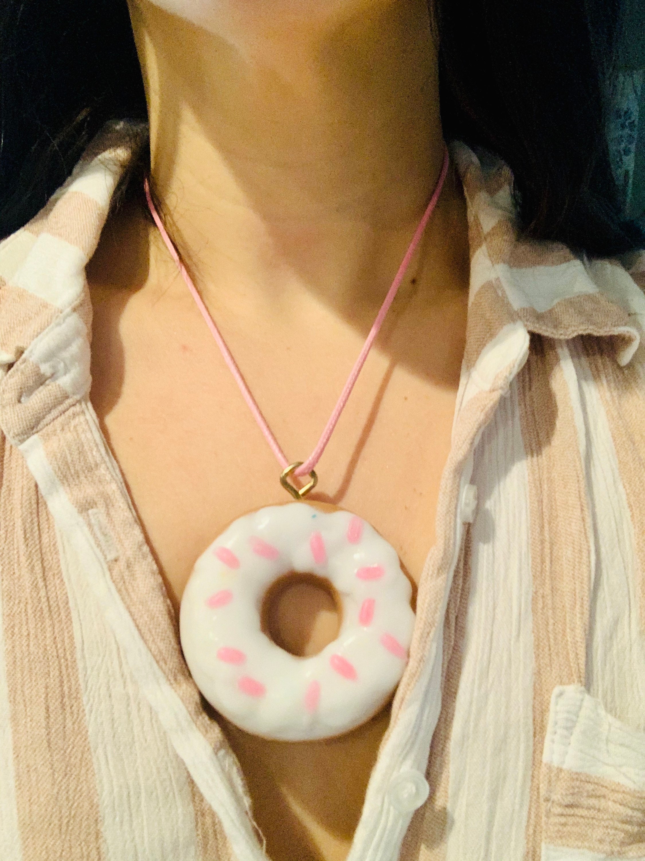 Donut Necklace Etsy