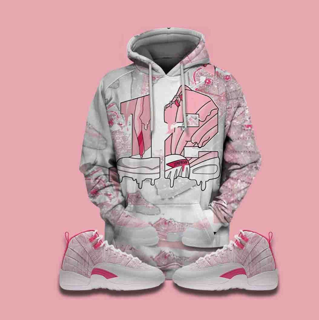 white hyper pink jordan 12