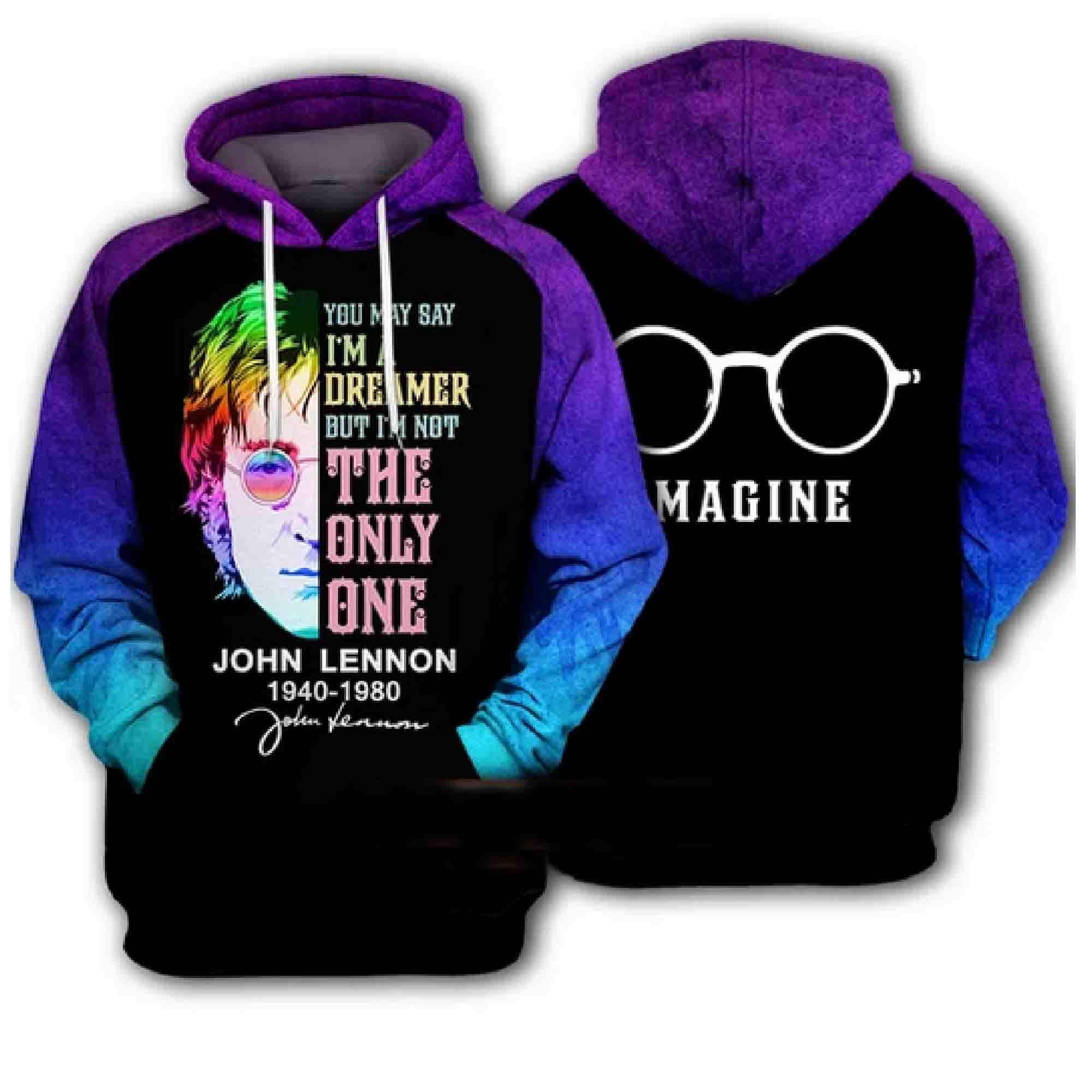 Discover J Lennon 3D Print Hoodie Gift for Friend