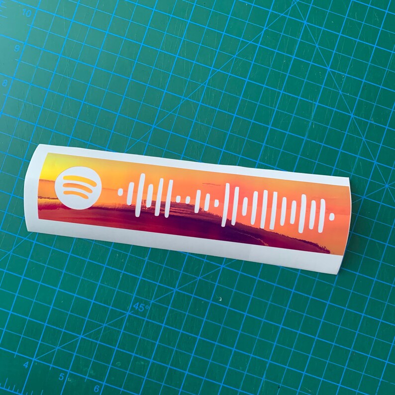 Spotify code Vinyl sticker Etsy