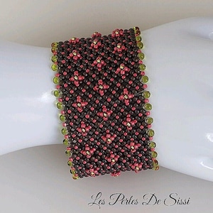 Bracciale con perline da donna, marrone, rosa e verde, bracciale BOHO fatto a mano, intrecciato con semi, gioielli MIYUKI BOHO