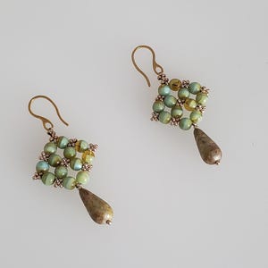 Pendientes de perlas, pendientes colgantes, pendientes de moda para mujer, hechos a mano