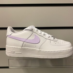 Custom Nike Air Force 1 x Pastel Purple Swoosh | Etsy