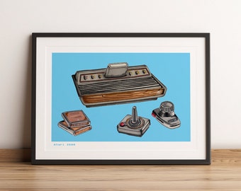 A4 signed giclée  print (Atari 2600)