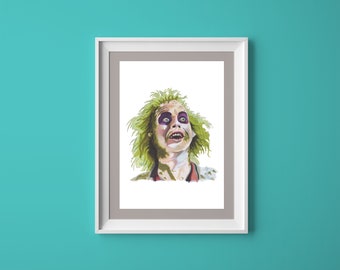 A4 signed giclee print "Beetlejuice"