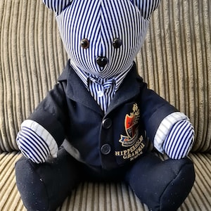 Memory School Leaver Bear - Perfect Keepsake  (NOT PATTERN)
