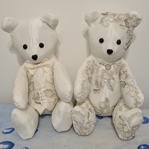 Memory Wedding Bear - Perfect Keepsake  (NOT PATTERN)