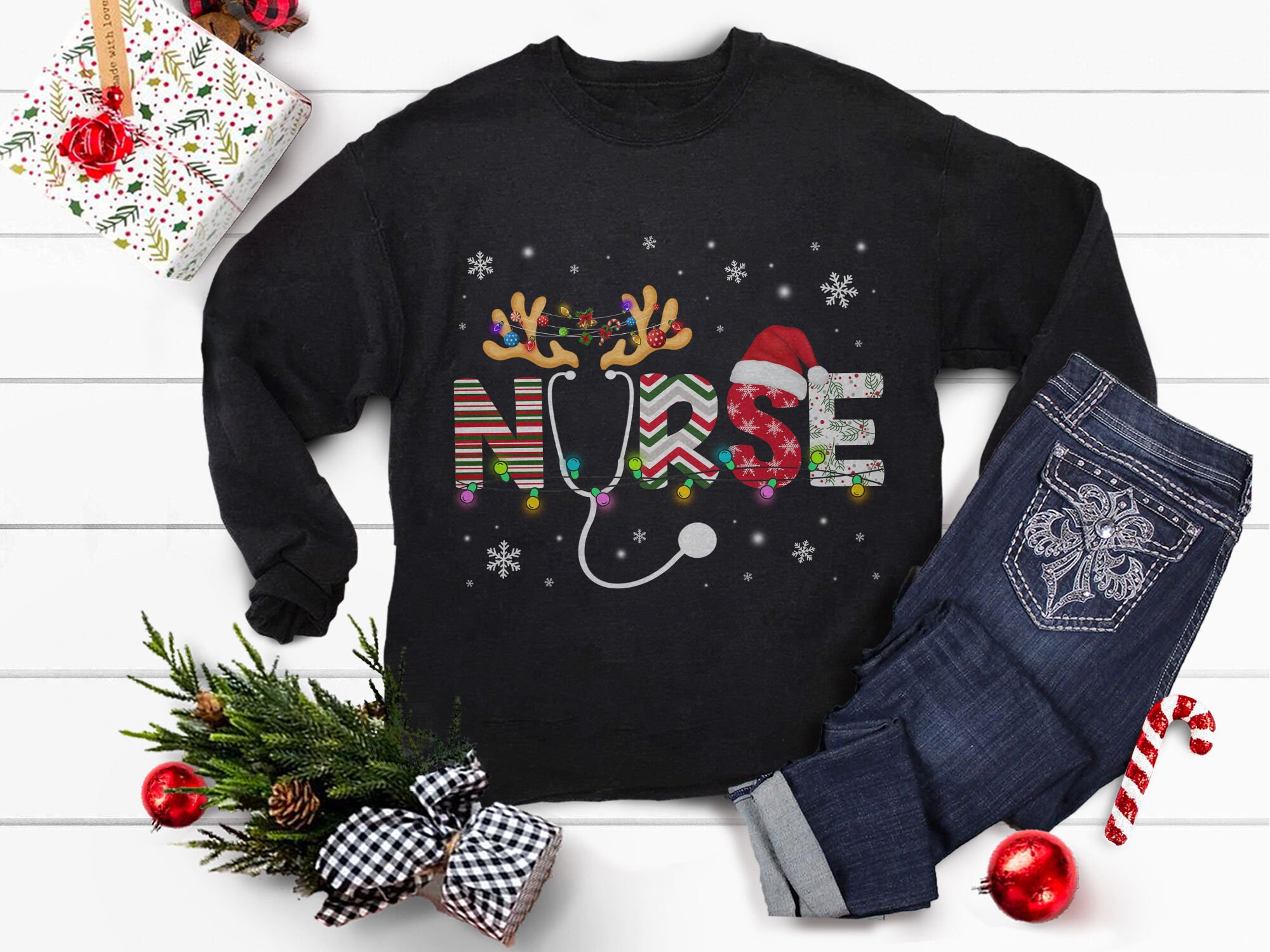 Christmas Nurse Shirt 2020 Pandemic Quarantine Christmas Etsy