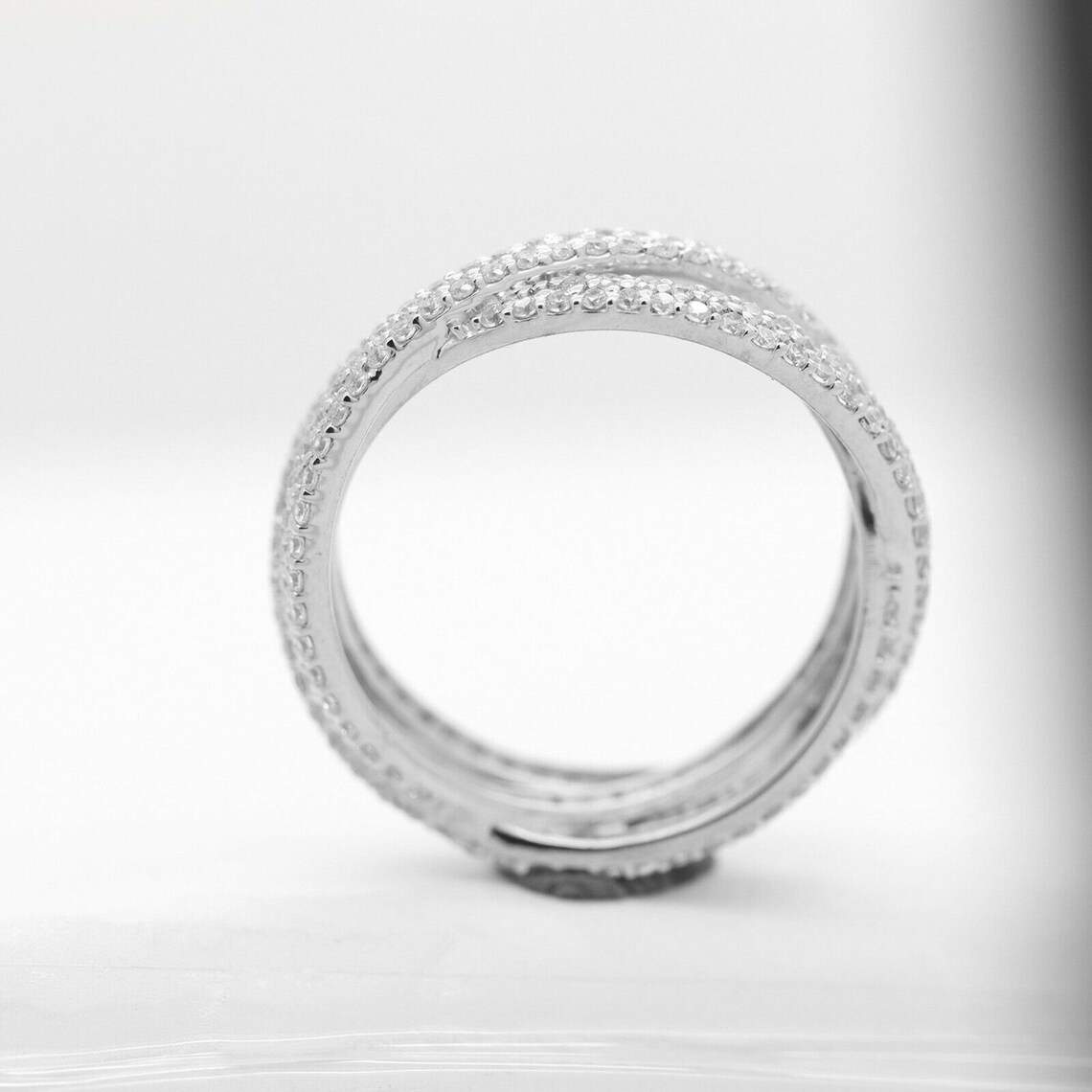 Russian Wedding Band Three Tone Rolling Band Foldable Ring Etsy