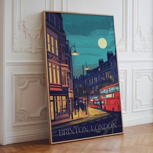 Brixton London Art Print - Brixton art print, south west London, London art print, brixton wall art, london wall art, city wall art, england
