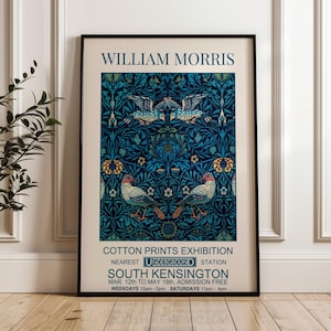 William Morris Birds Print - Print, William Morris Exhibition Print, William Morris Poster, Vintage Wall Art, Morris Bird Pattern