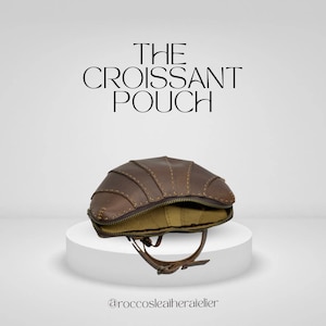 Leather Croissant Shoulder Bag