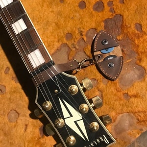 Leather guitar pick holder, pick bag, pickholder