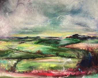 Cheshire landscape print of an original painting