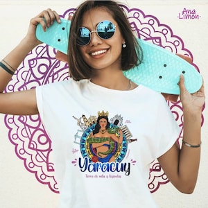 Unisex Venezuelan T-Shirt, Venezuela Graphic tee, Franela por Estados de Venezuela, Shirt by Ana Limon | Arepa design, Yaracuy