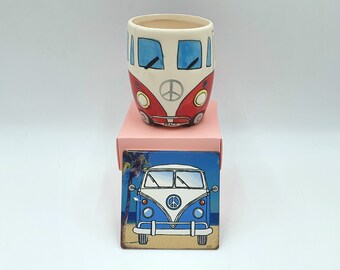 Campervan Mug & Dubs Coaster Gift Set