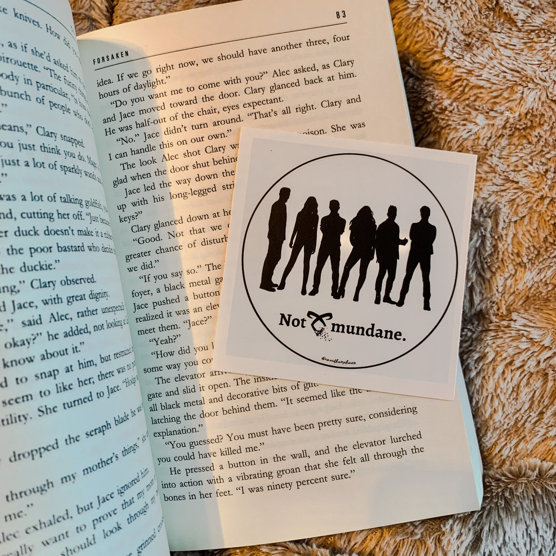Mortal Instruments Bookmark Etsy