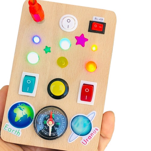 LED Light Switch Board for Toddler Electronic Busy Board for Etsy