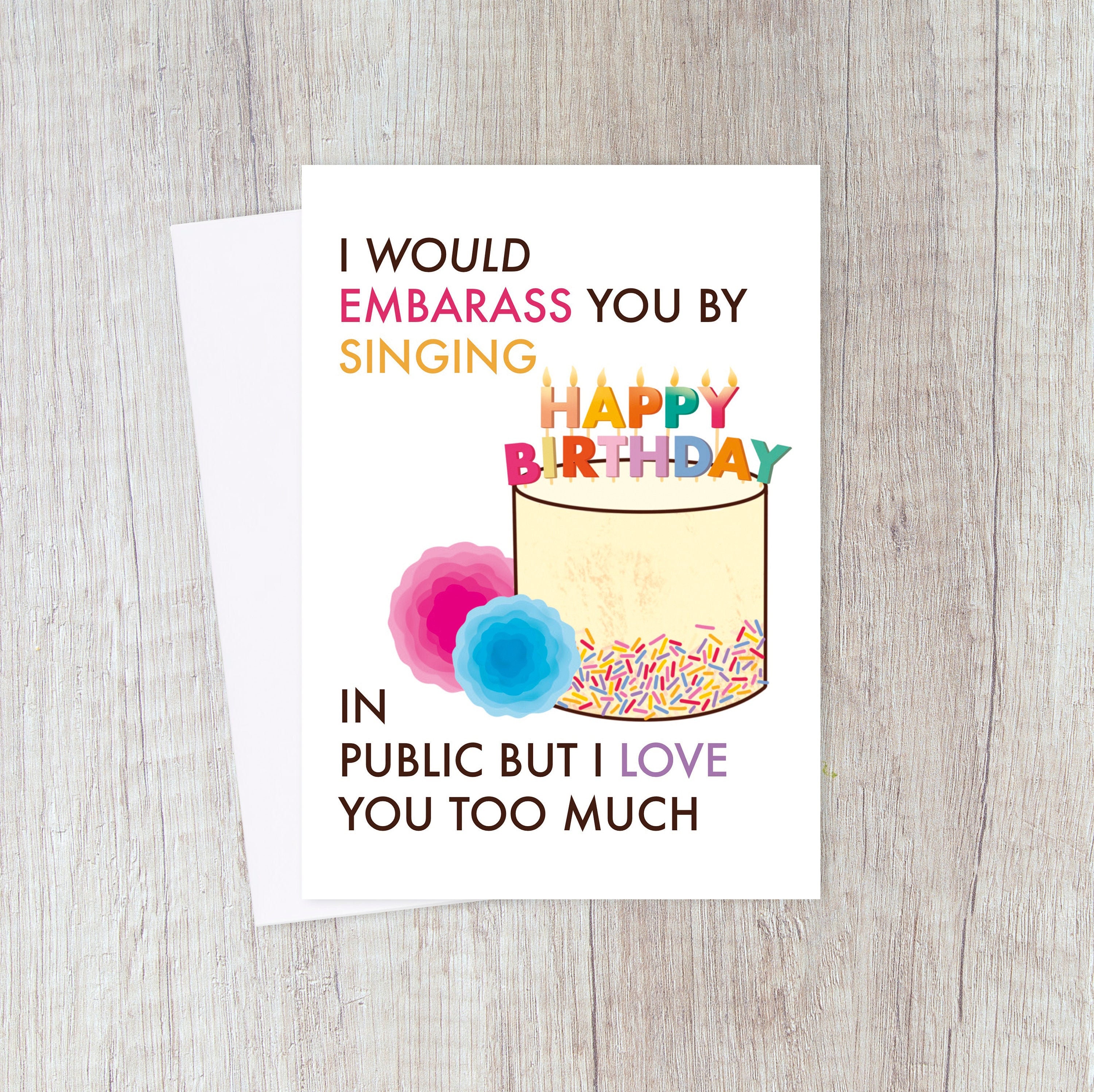 embarrassing birthday cards