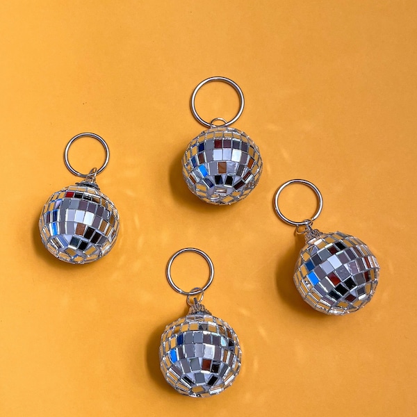 Disco ball keychain