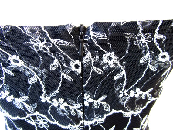 Monsoon Twilight 1990s monochrome embroidered vin… - image 7