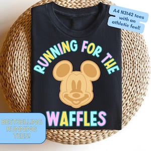 Laufen um die Waffeln Performance Shirt Feuchtigkeitsableitendes Renntag-T-Shirt, Magic Run Shirt, Unisex Active Fit, Marathon-Wochenende-T-Shirt