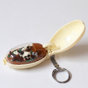 1993 Takara Pocket Critter Mooo Keychain Wind-up Toy - Working 2 3