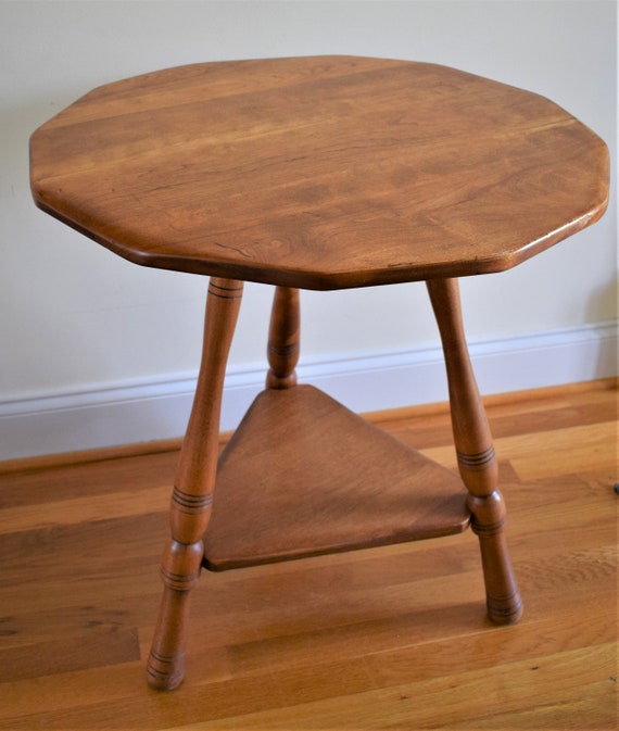 Mid Century JB Van Sciver Blonde Walnut End Table 26