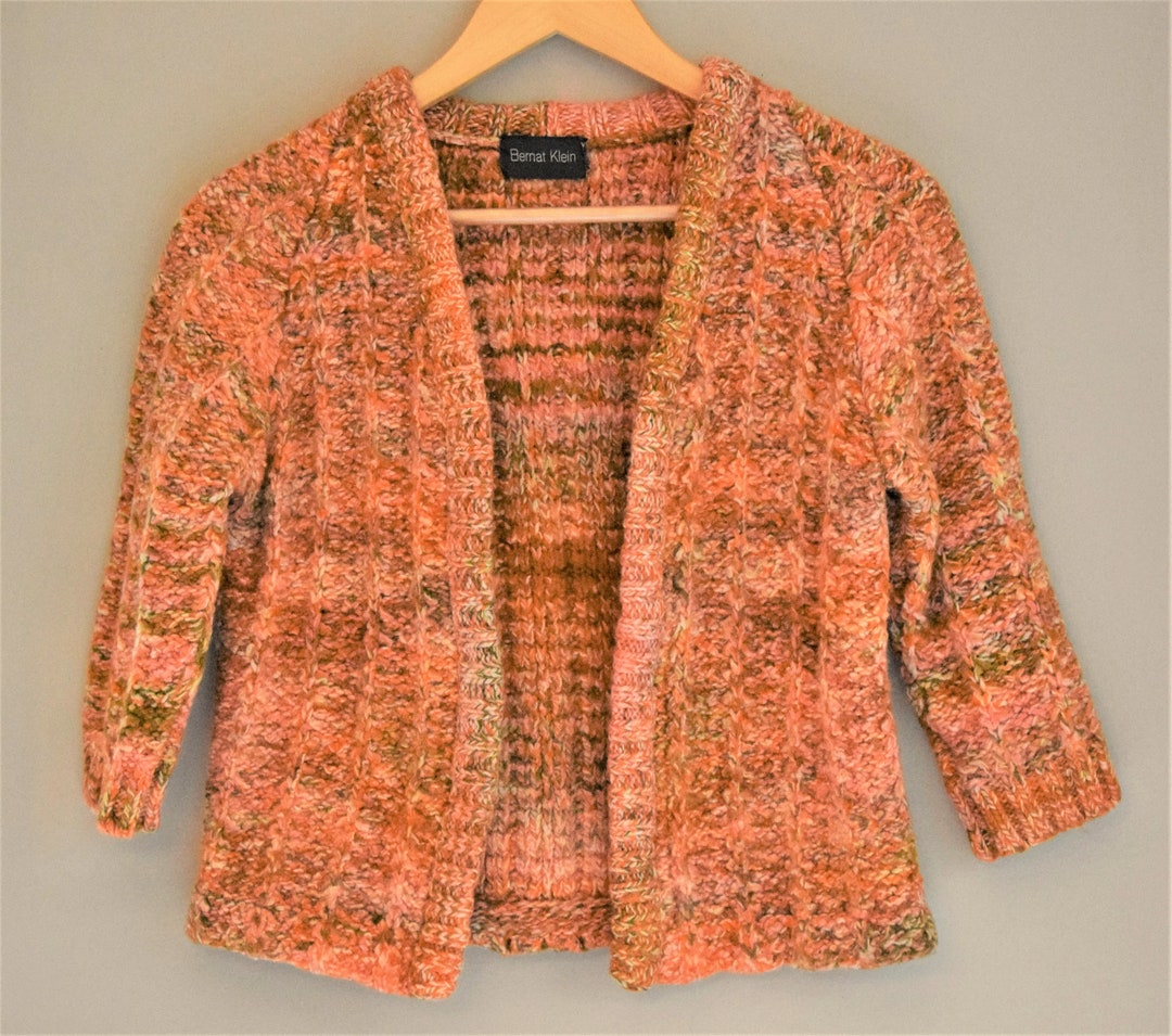 Vintage Bernat Klein Pale Orange 100% Soft Wool Heavyweight