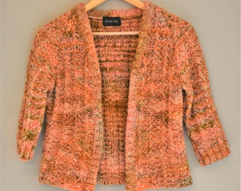 Pale Orange Cardigan - Etsy