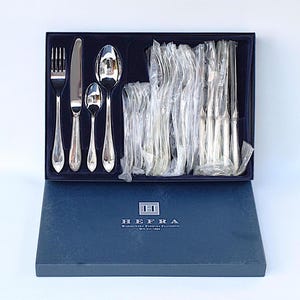 Hefra French Silver Plated 24 pcs. Dinner Cutlery Set, Service For 6, Made In Poland - Unused