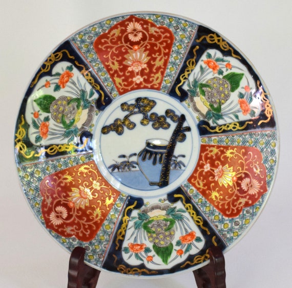 有田焼伊万里焼大皿 明治時代 31cm - Etsy 日本