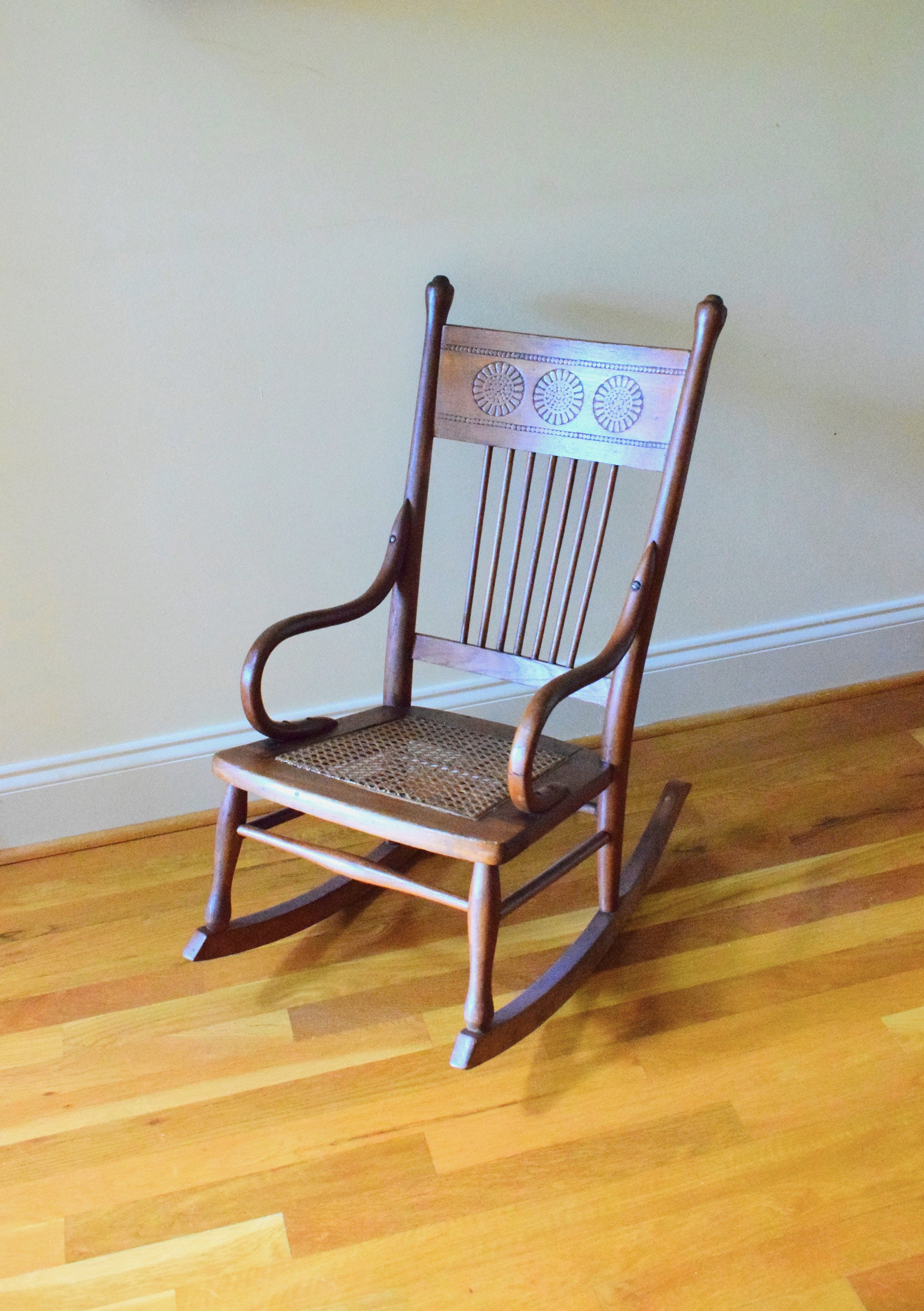 Antique low rocking chair hotsell