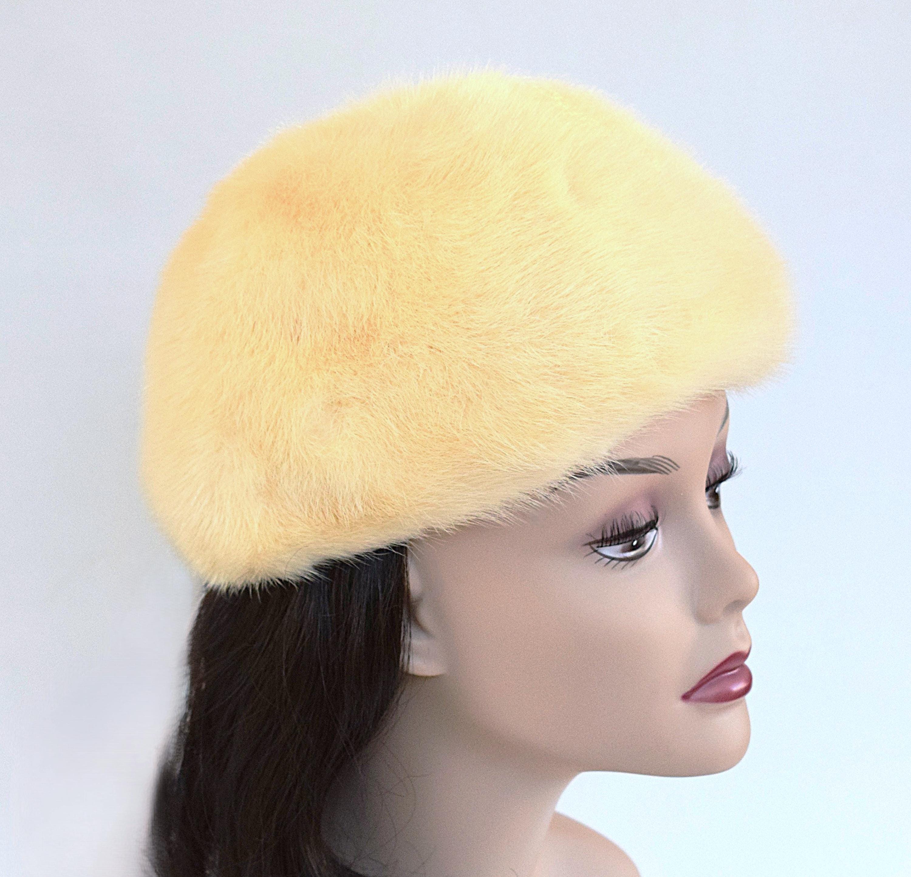 Vintage fur hat Miss Alice French shop Vintage Miss Alice Label Mink Fur Hat. - Etsy main image 3