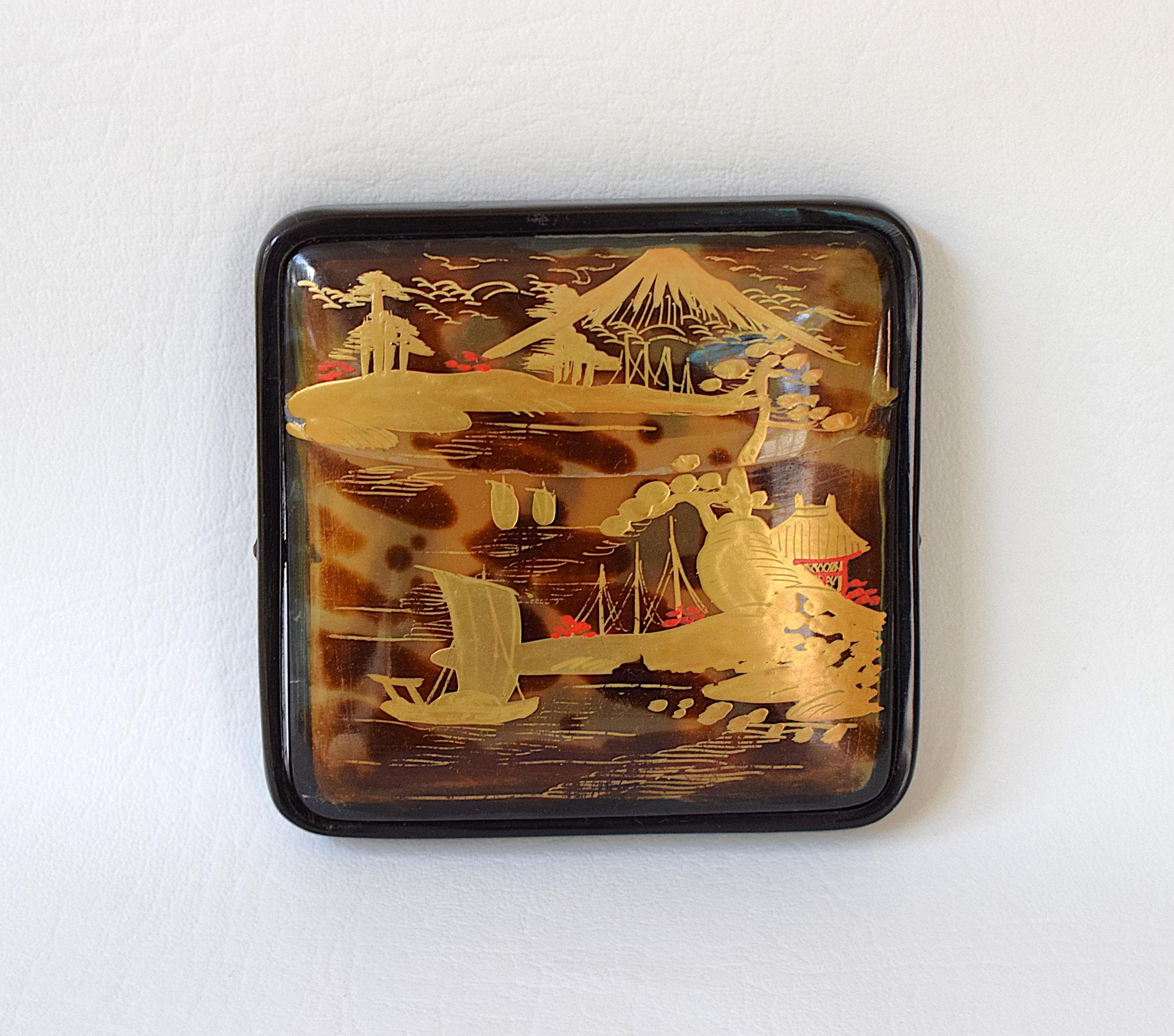 2AH10　本べっ甲鼈甲　タバコ箱 2AH10 本べっ甲鼈甲 タバコ箱 Tortoise shell cigarette case - Etsy 日本