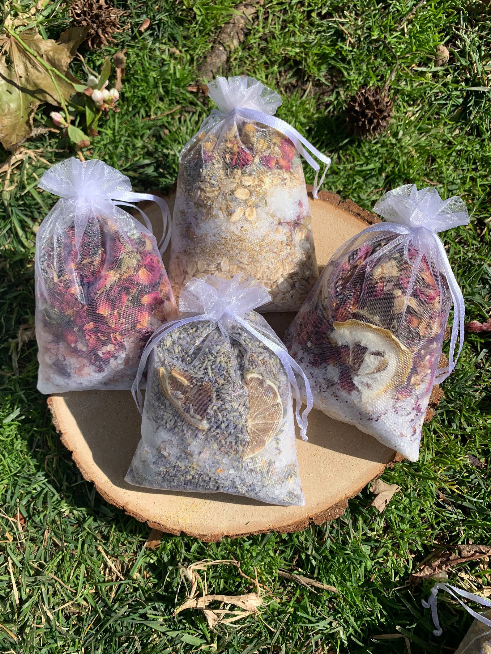 Bath Tea Bags Botanical Bath Soak Gift Set Bathtub Tea Epsom Salt Foot ...