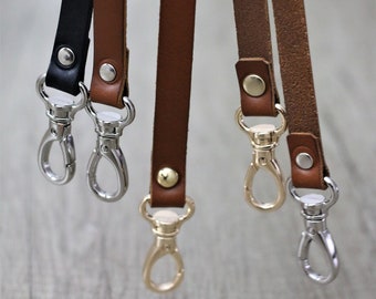 Handmade real genuine leather bag strap, crossbody bag replacement strap, ready to use, 1/2'' inch Wide, Personalization