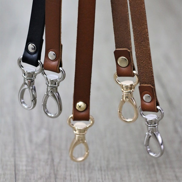 Handmade real genuine leather bag strap, crossbody bag replacement strap, ready to use, 1/2'' inch Wide, Personalization