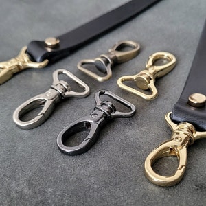 Handgemachter echter Lederhandtaschenriemen mit antikem Verschluss, Ersatzriemen, gebrauchsfertig, 2,5 cm breit, 30 cm lang, Personalisierung