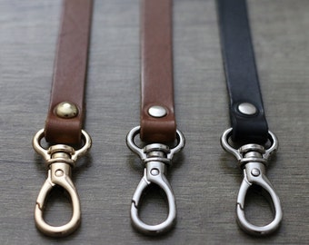 Crossbody bag replacement strap, ready to use, 1/2&#39;&#39; inch Wide, real leather with handmade